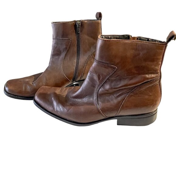 Rockport Toloni Chukka Mens Brown Leather Boots 10.5M - Picture 1 of 16